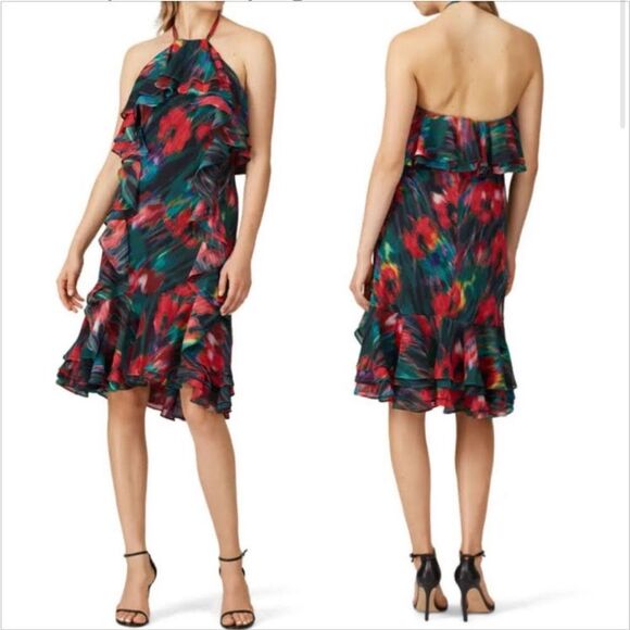 Jason Wu Runway Chiffon Women’s Dress Halter Neck Ruffle Authentic (Size 6) - Picture 1 of 10